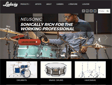 Tablet Screenshot of ludwig-drums.com